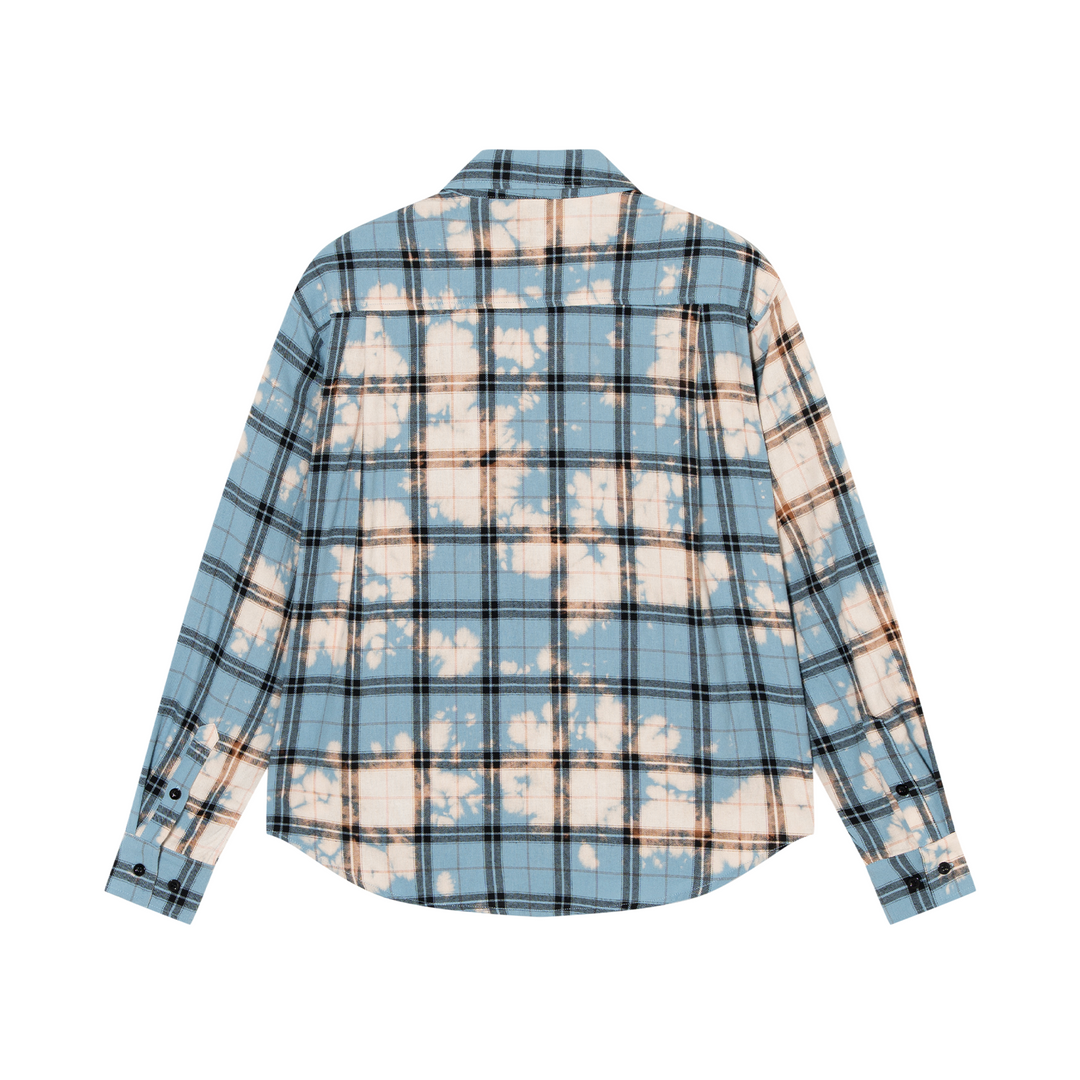 Tie-dye check shirt
