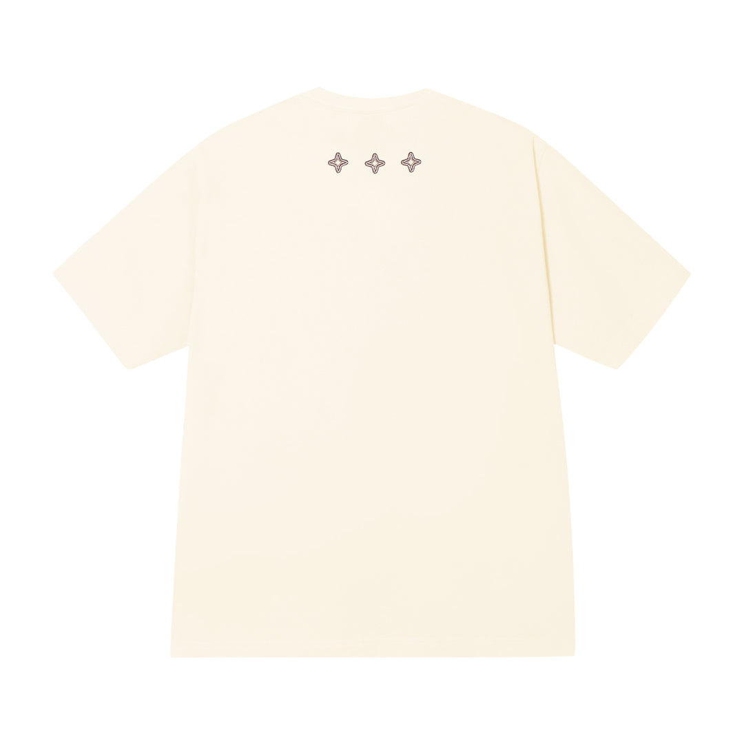 (AFGK) "Contrast Stitching logo T-shirt"