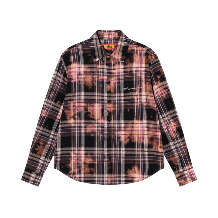 Tie-dye check shirt