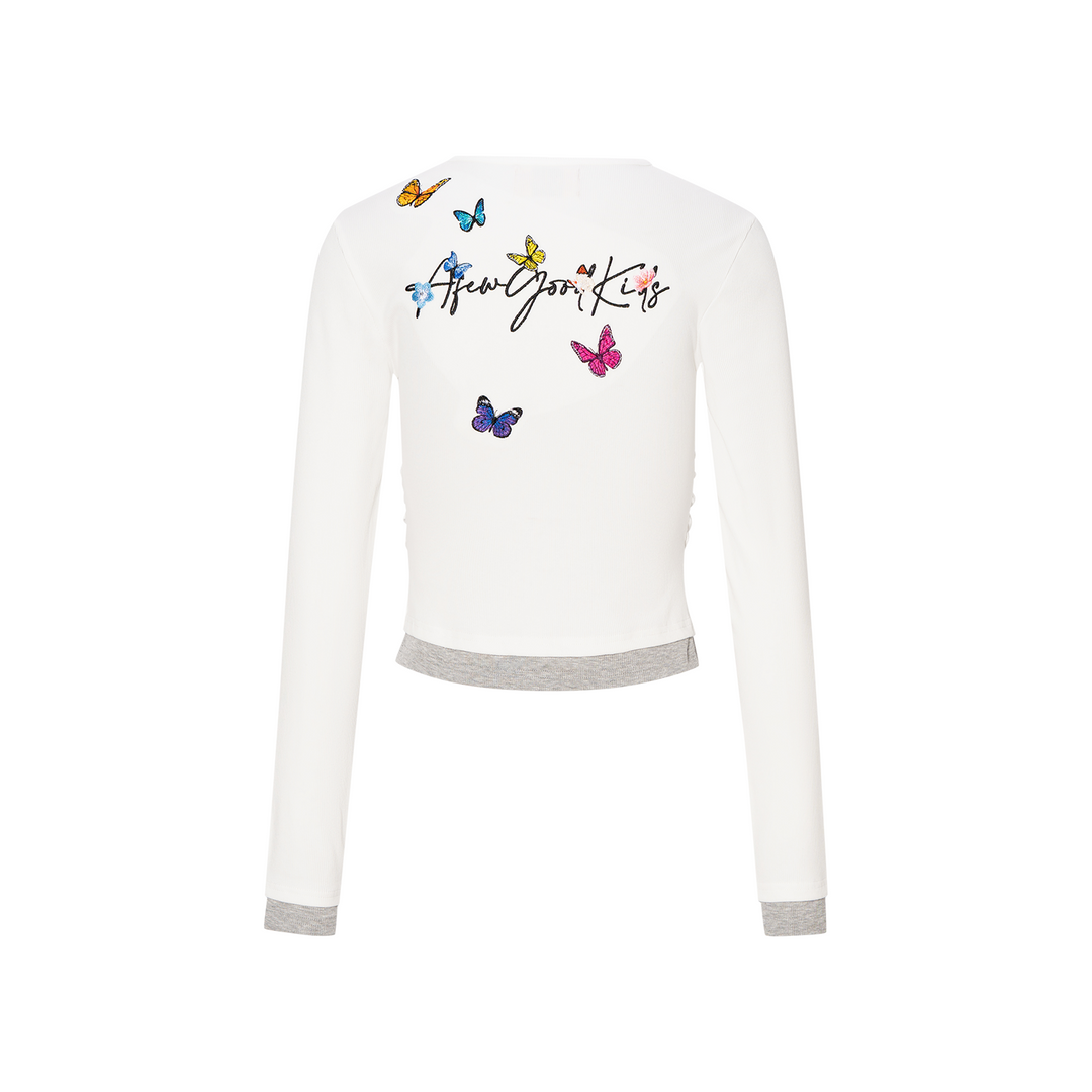 DONCARE(AFGK) "Layered henley long sleeve"