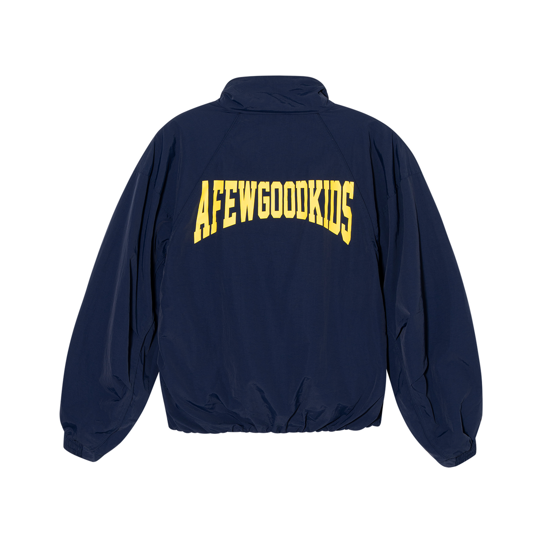 Nylon hign neck coach jacket