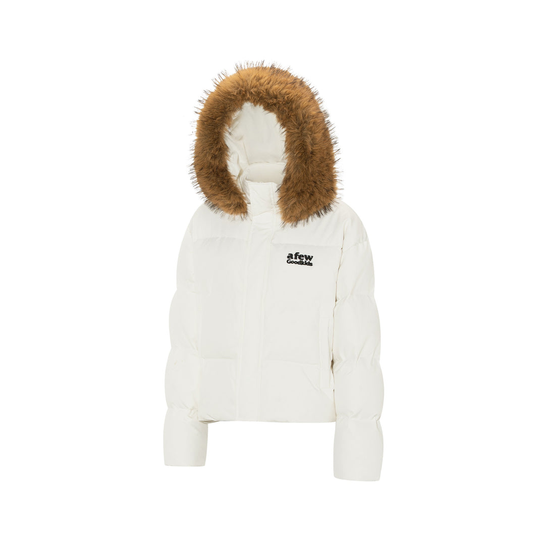 (AFGK) "Fur Hooded Down Jacket"