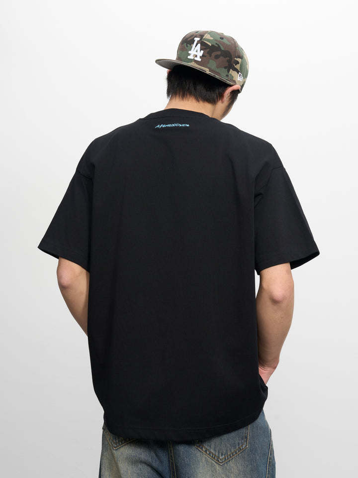 DONCARE(AFGK) "Floral logo tee"