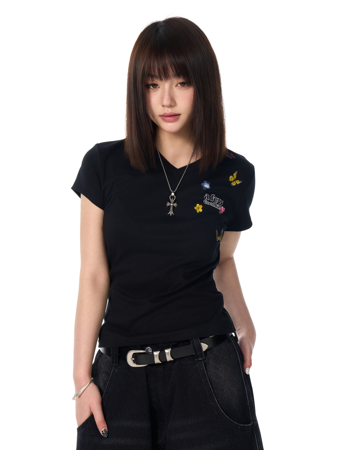 DONCARE(AFGK) "Butterfly logo tee"