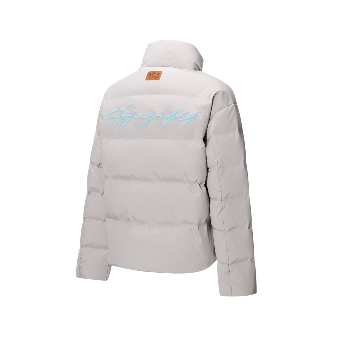 (AFGK) "Basic Embroidery Puffer Jacket"