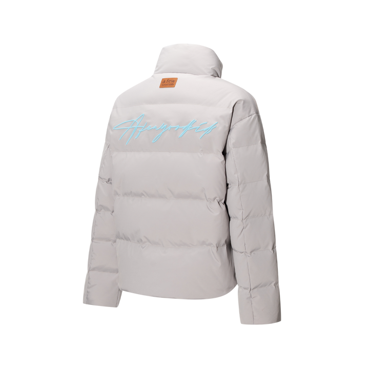 (AFGK) "Basic Embroidery Puffer Jacket"