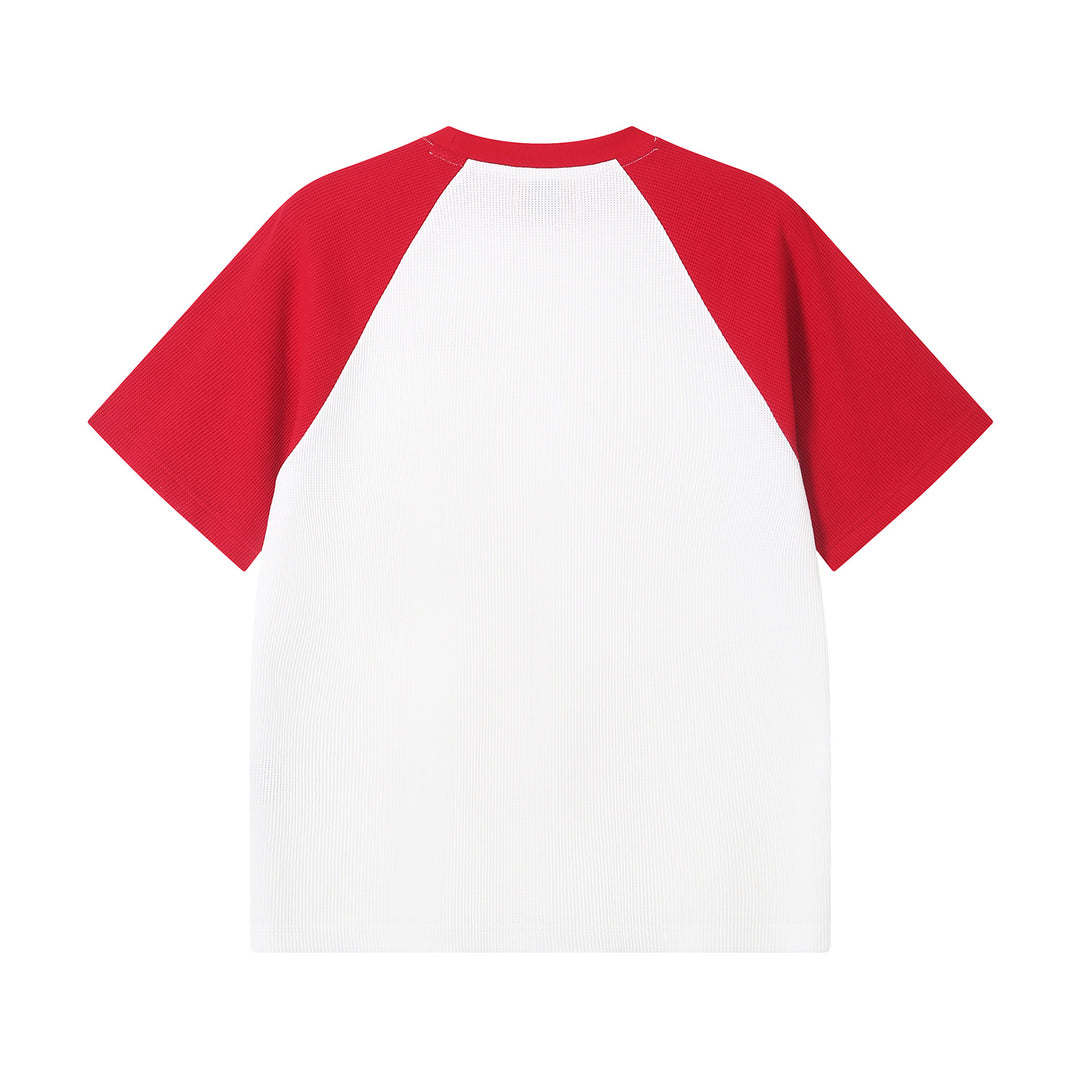 (AFGK) "Waffle Knit Raglan Tee"