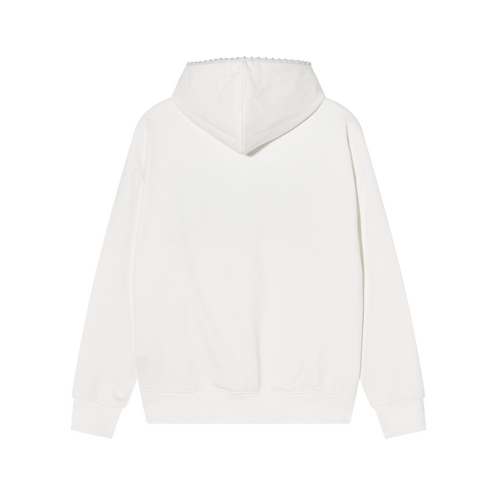 DONCARE(AFGK) "Pearl logo zip hoodie"