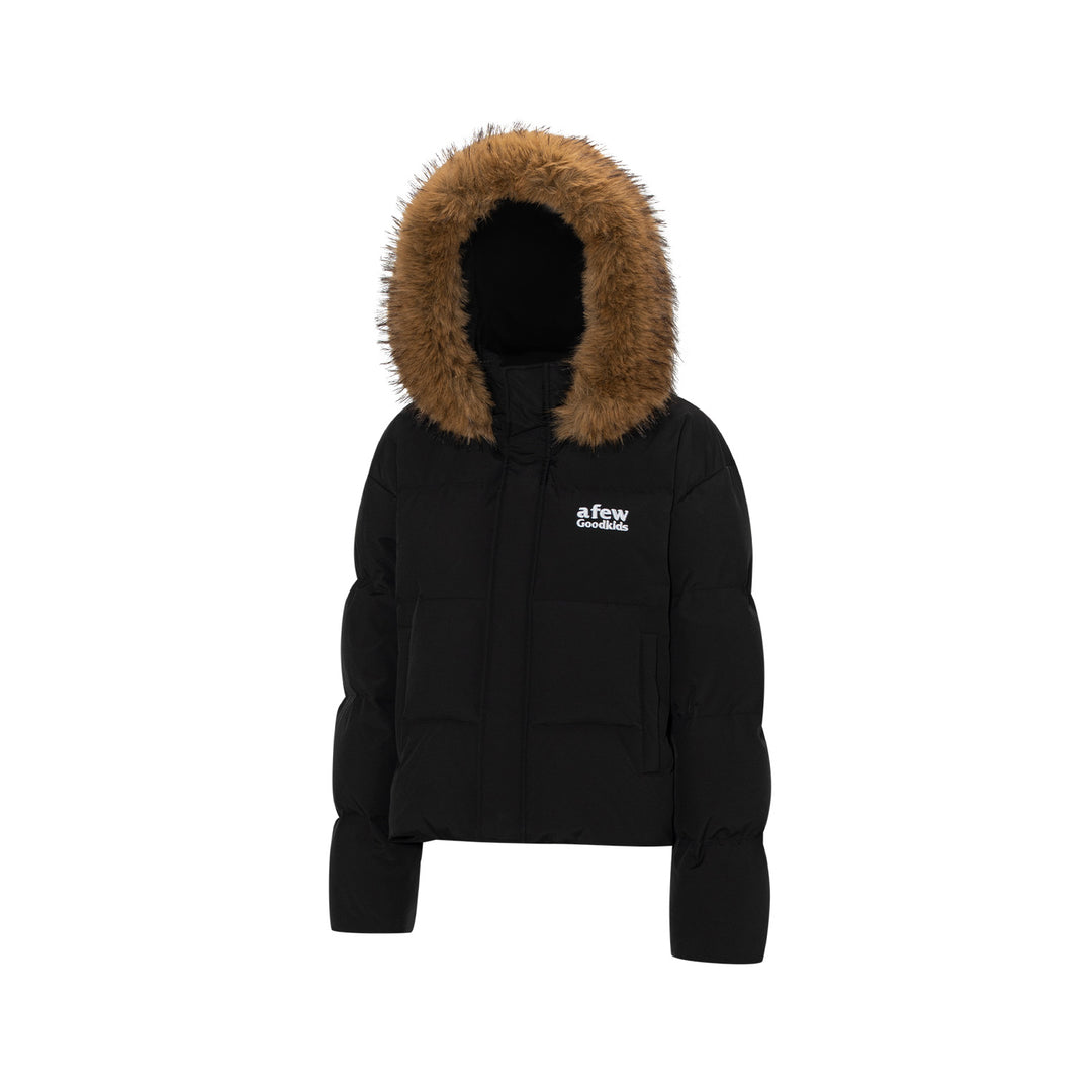 (AFGK) "Fur Hooded Down Jacket"