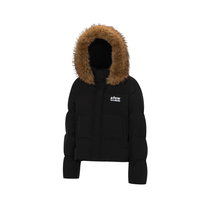 (AFGK) "Fur Hooded Down Jacket"