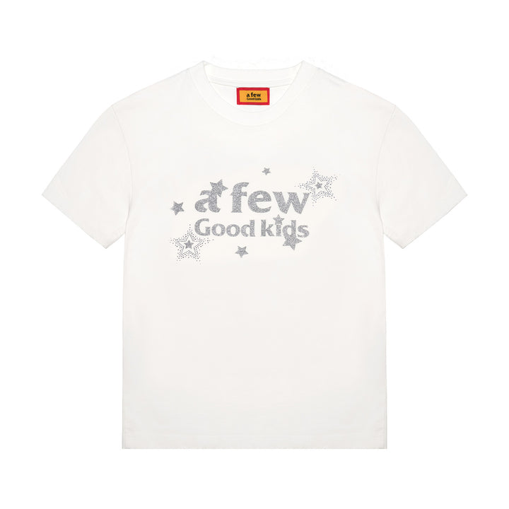 (AFGK) "Glitter Star Rhinestone Logo Tee”
