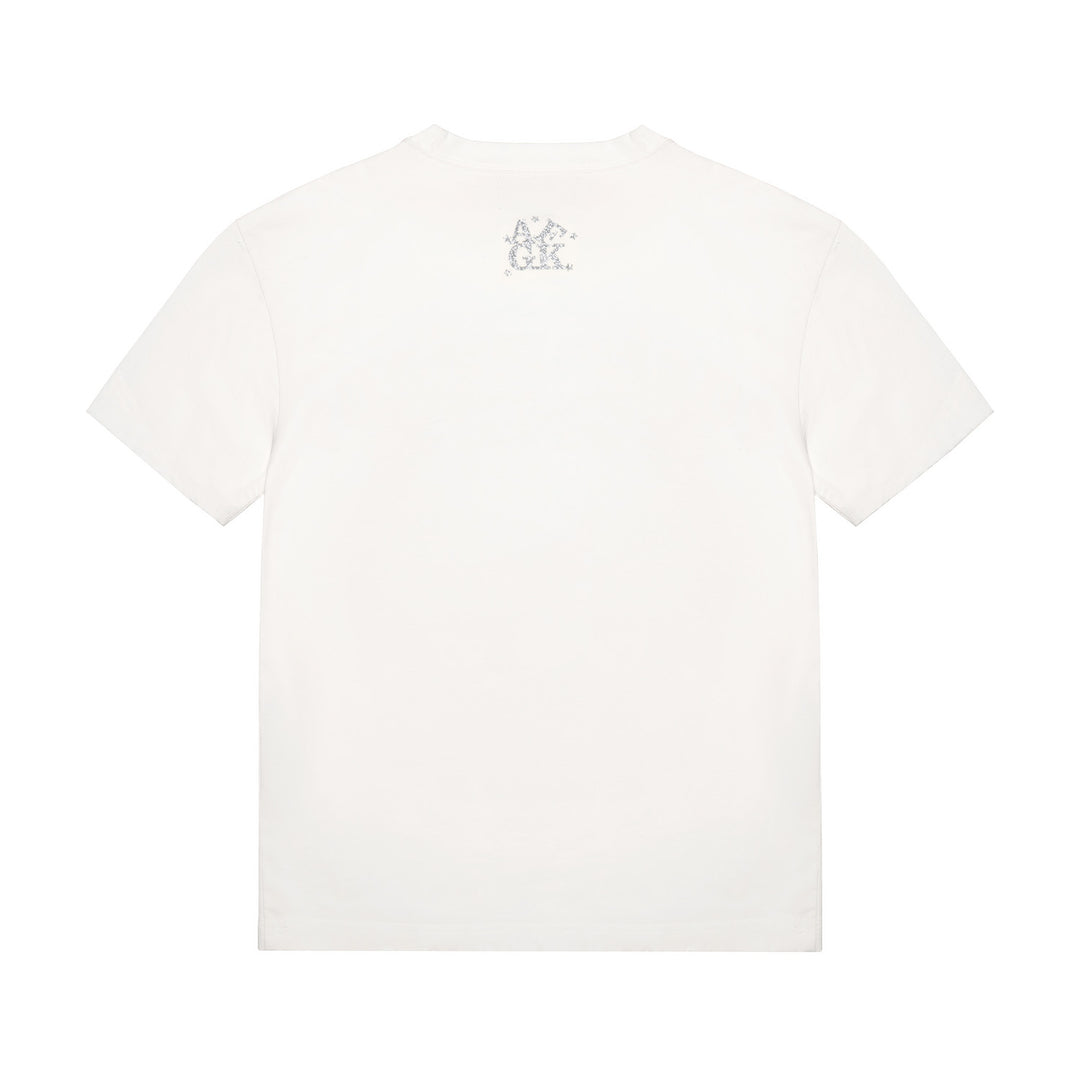 (AFGK) "Glitter Star Rhinestone Logo Tee”