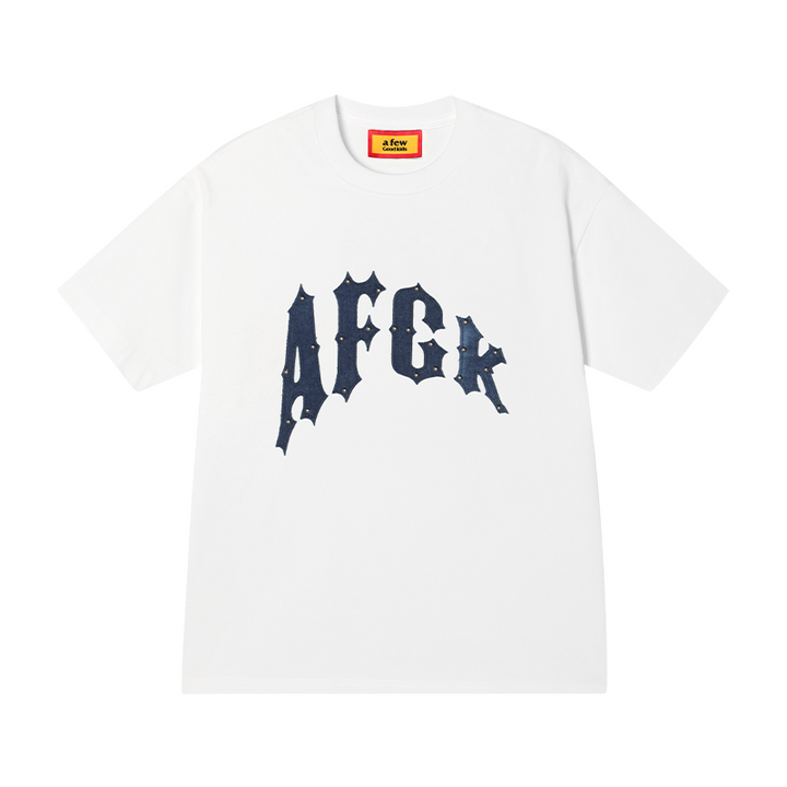 DONCARE(AFGK) "Denim patch logo tee"