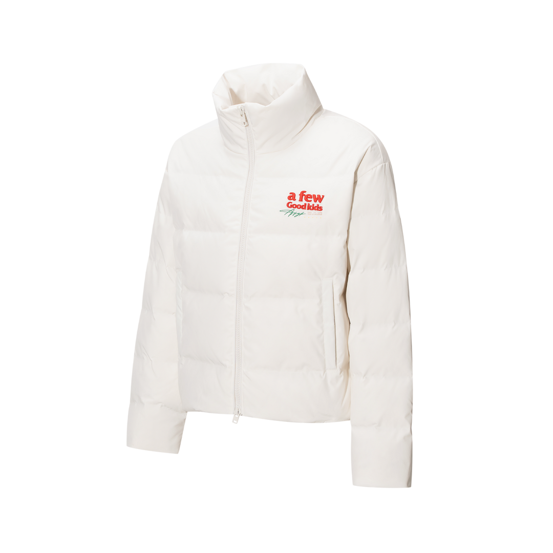 (AFGK) "Basic Embroidery Puffer Jacket"