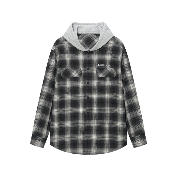 DONCARE(AFGK) "Hooded check shirt"