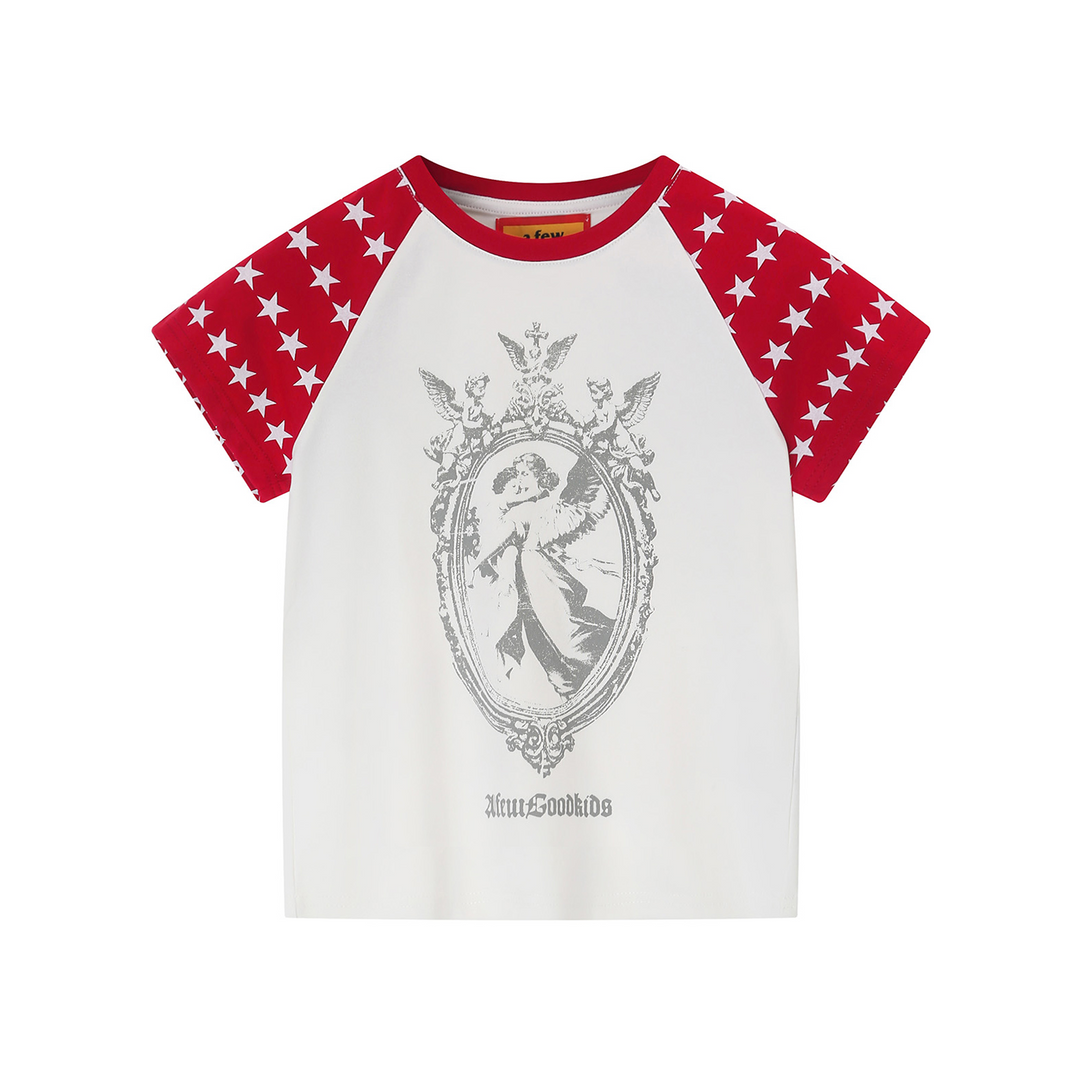 (AFGK) "Vintage Star Raglan T-Shirt"