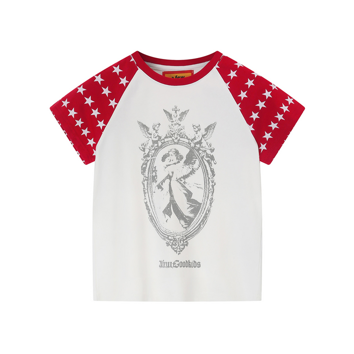 (AFGK) "Vintage Star Raglan T-Shirt"