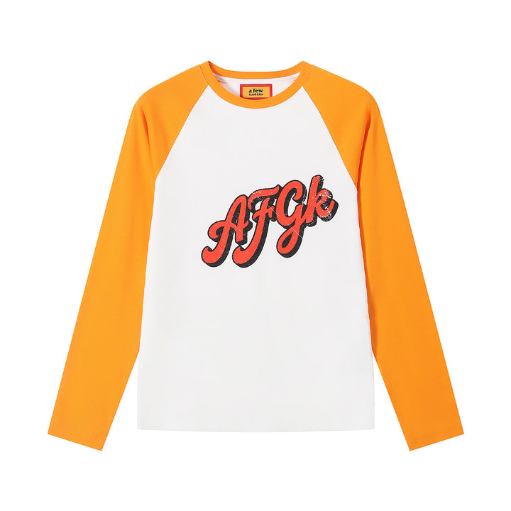 (AFGK) "Distressed Raglan Tee"