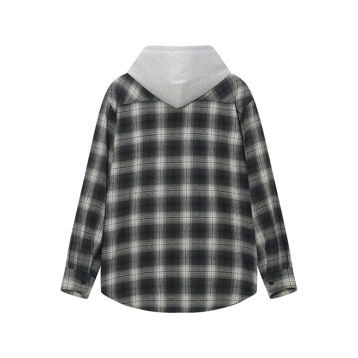 DONCARE(AFGK) "Hooded check shirt"