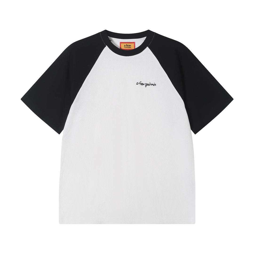 (AFGK) "Waffle Knit Raglan Tee"