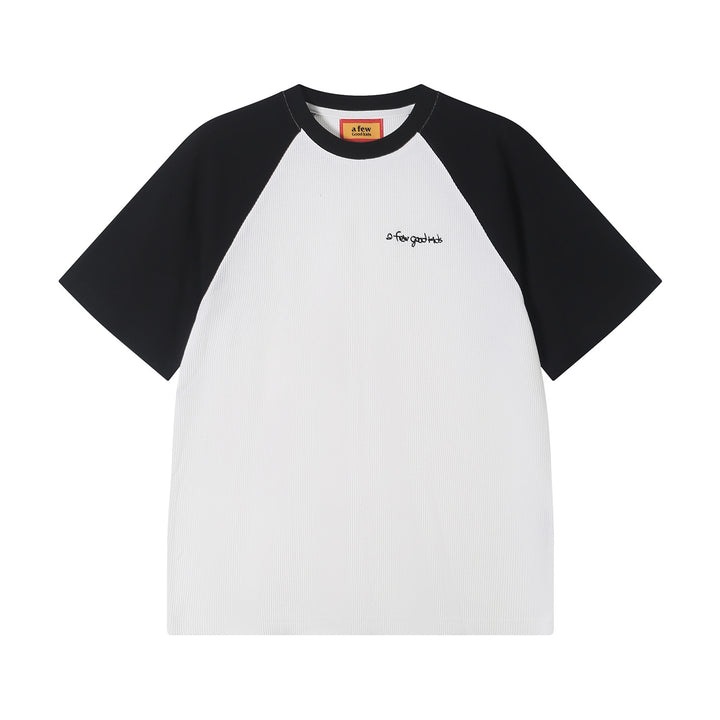 (AFGK) "Waffle Knit Raglan Tee"