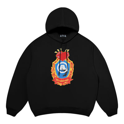 DONCARE(AFGK) “Worldwide print hoodie”
