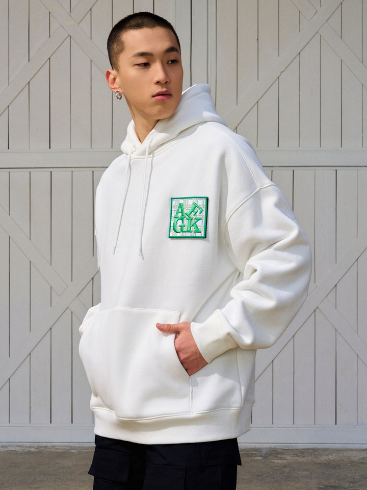 DONCARE(AFGK) “Embroidered patch logo hoodie”