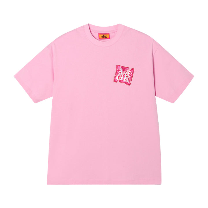 DONCARE(AFGK) “Embroidered broken logo tee”