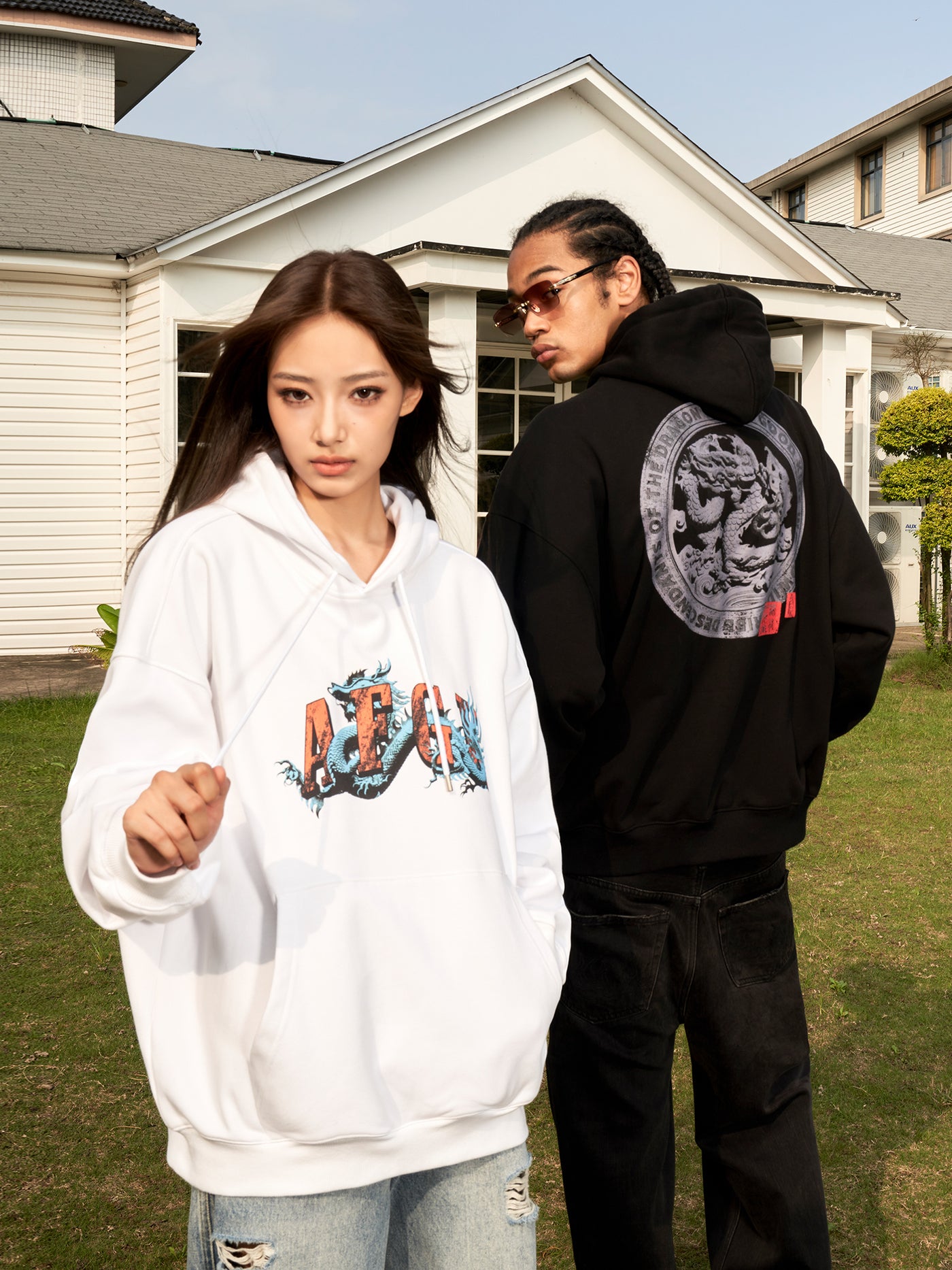 DONCARE(AFGK) “Dragon logo hoodie”