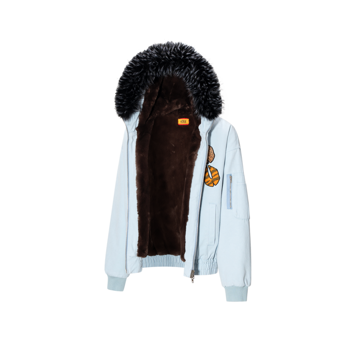 The lottery GT "Fur hooded canvas jacket"