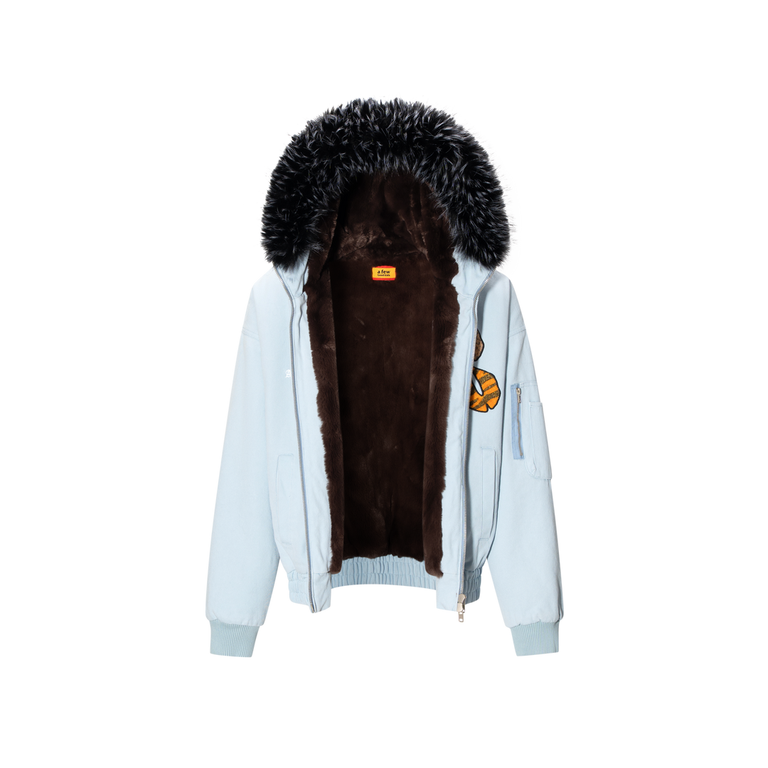 The lottery GT "Fur hooded canvas jacket"