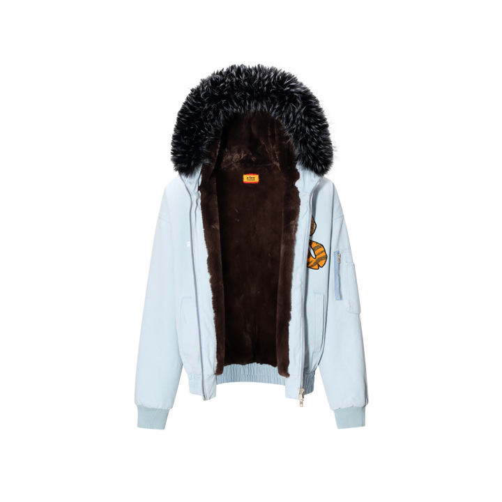 The lottery GT "Fur hooded canvas jacket"