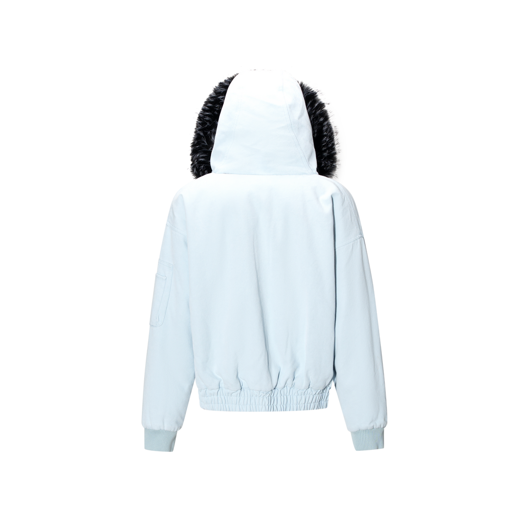 The lottery GT "Fur hooded canvas jacket"
