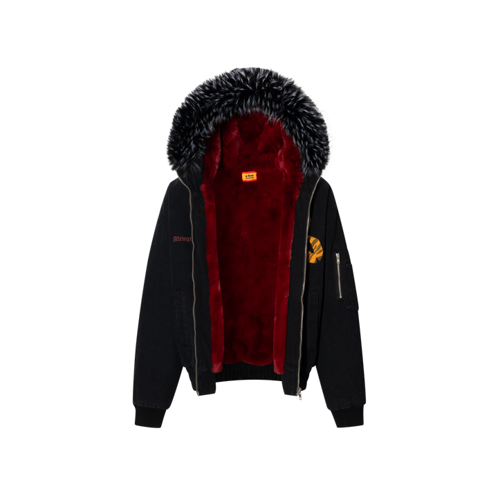 The lottery GT "Fur hooded canvas jacket"