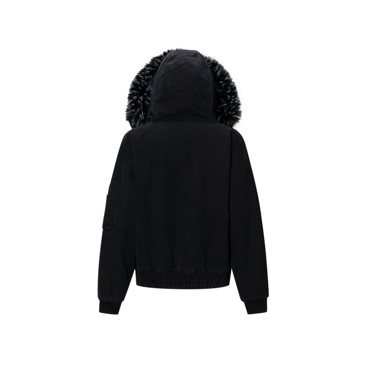 The lottery GT "Fur hooded canvas jacket"