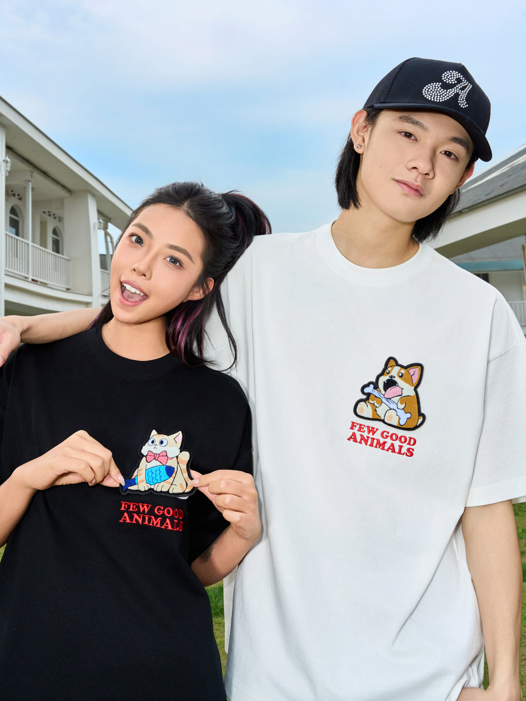 DONCARE(AFGK) “Animal patches tee”