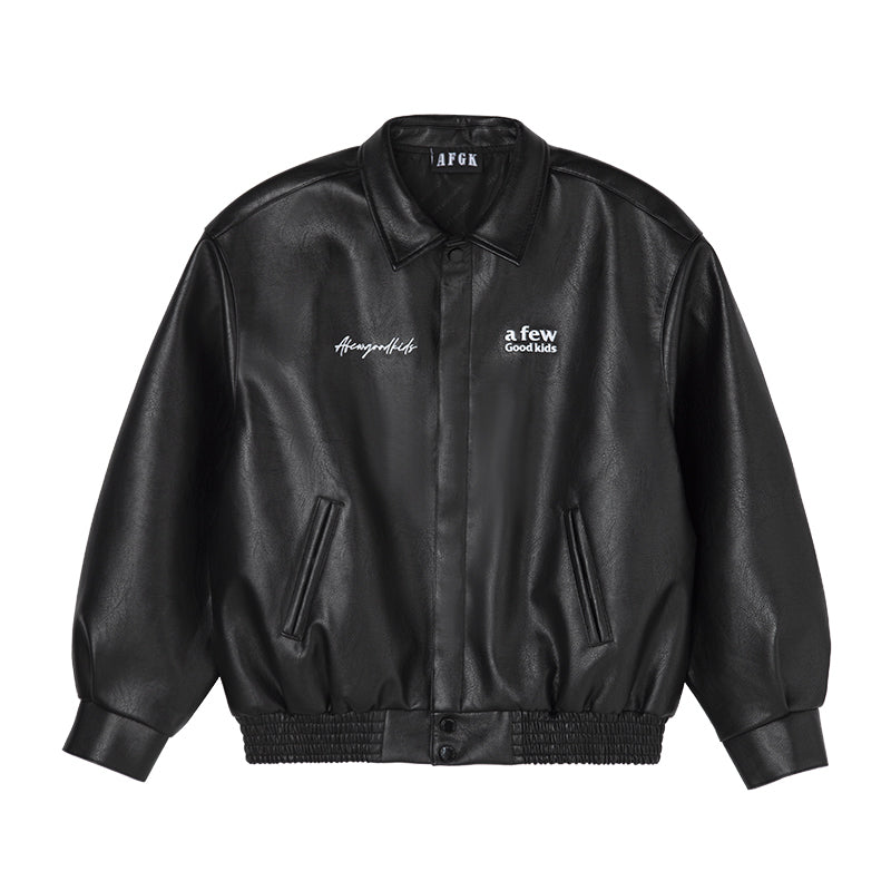 DONCARE(AFGK) “Basic all leather jacket” – A Few Good Kids(AFGK
