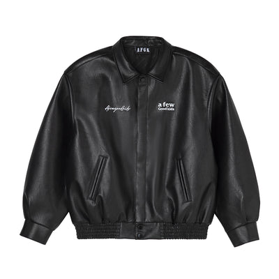 DONCARE(AFGK) “Basic all leather jacket”