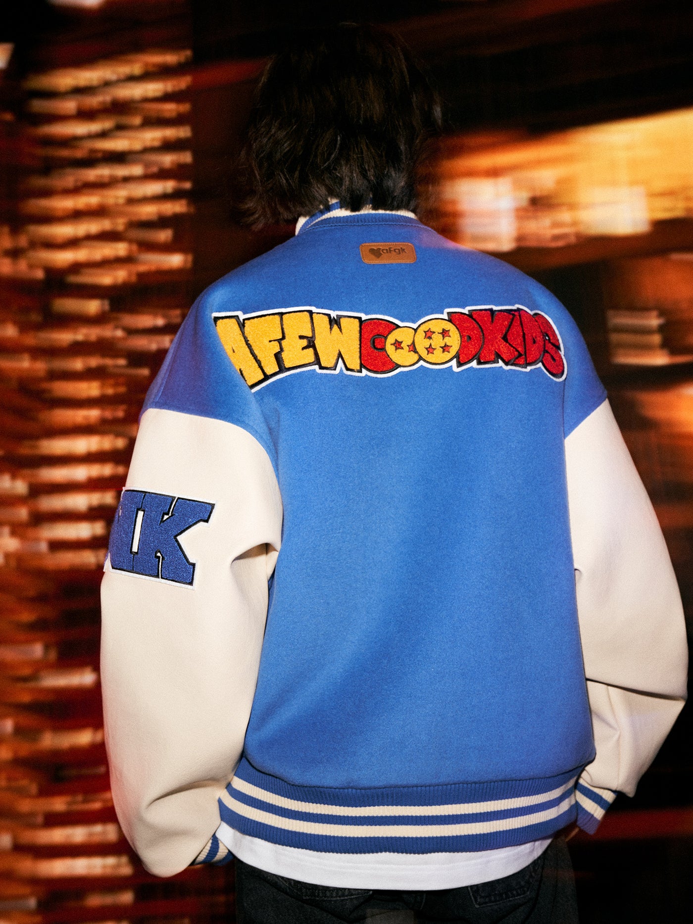 DONCARE(AFGK) “Dragon ball logo varsity jacket”