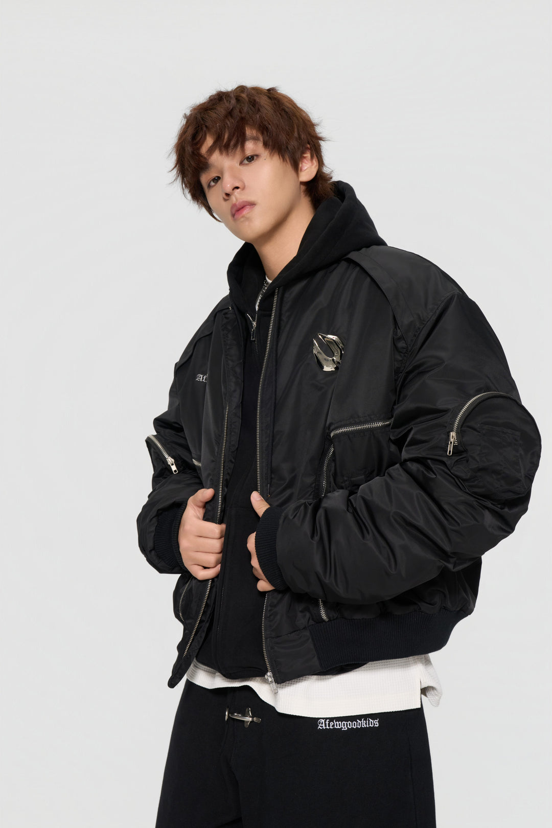 The lottery GT "Metal logo MA-1 jacket"