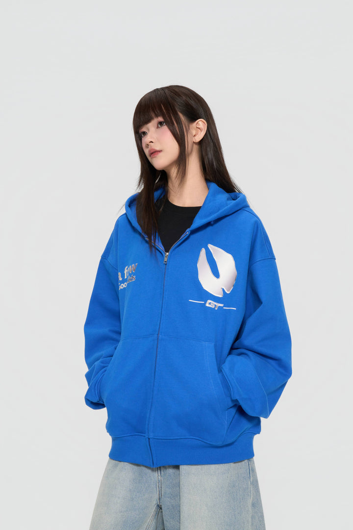 The lottery GT "Logo zipped hoodie"