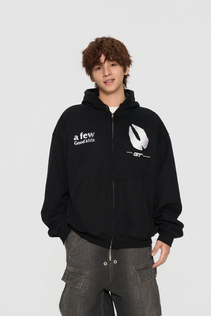The lottery GT "Logo zipped hoodie"