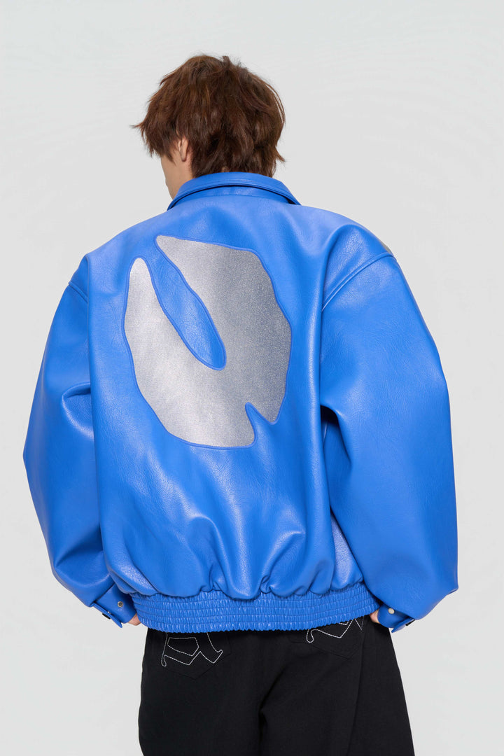 The lottery GT "Leather logo jacket"