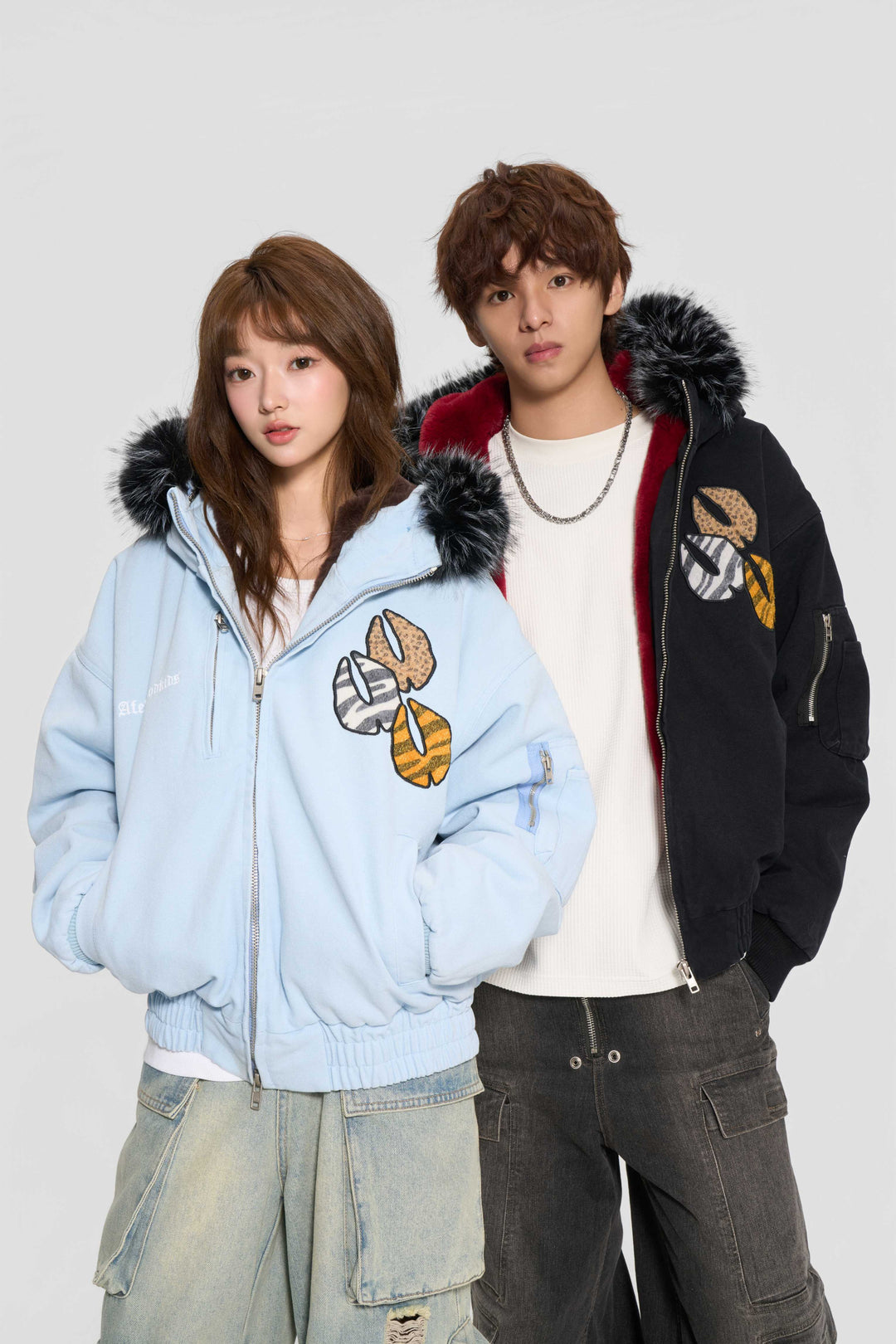 The lottery GT "Fur hooded canvas jacket"