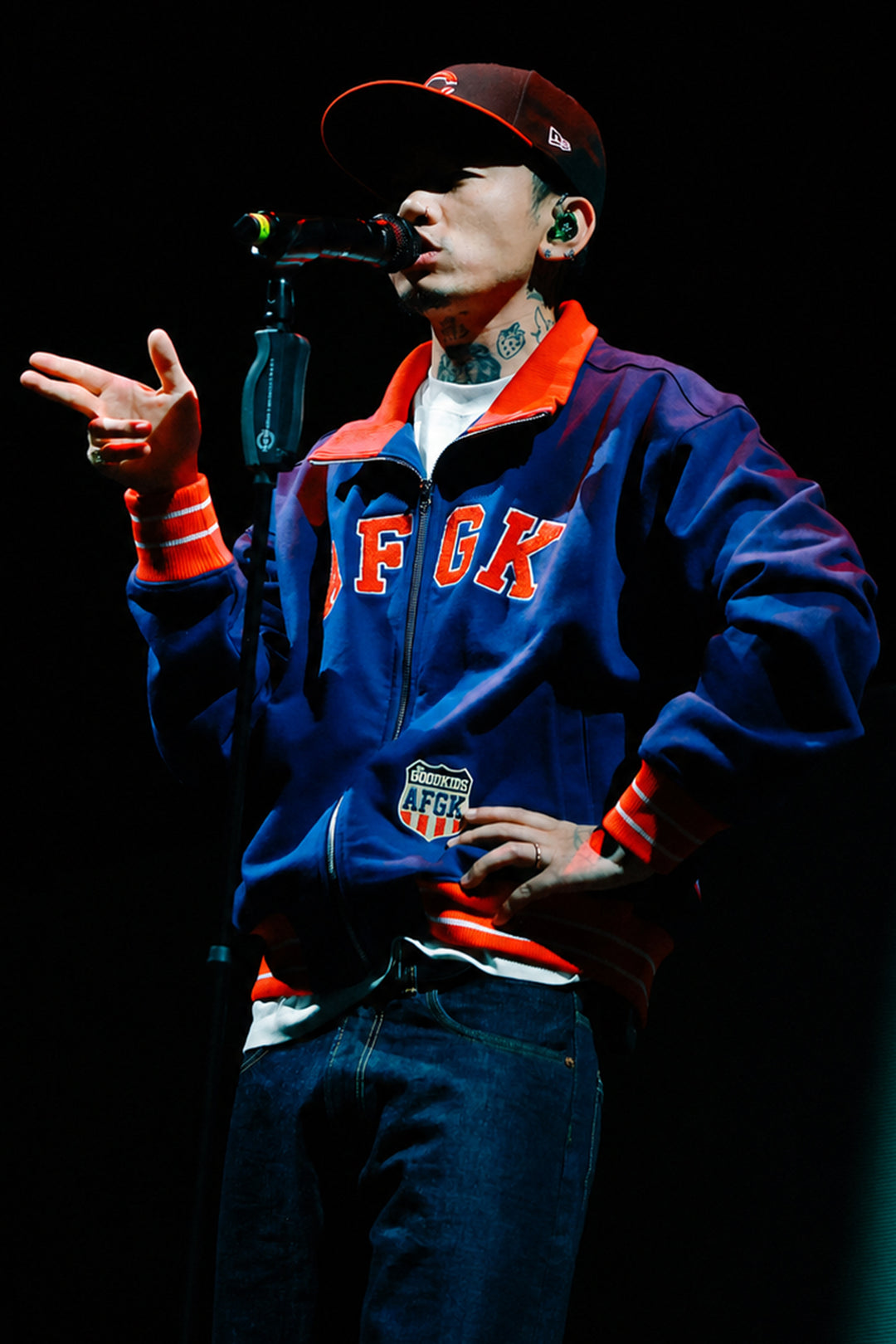 (AGFK) "Retro Varsity Track Jacket"