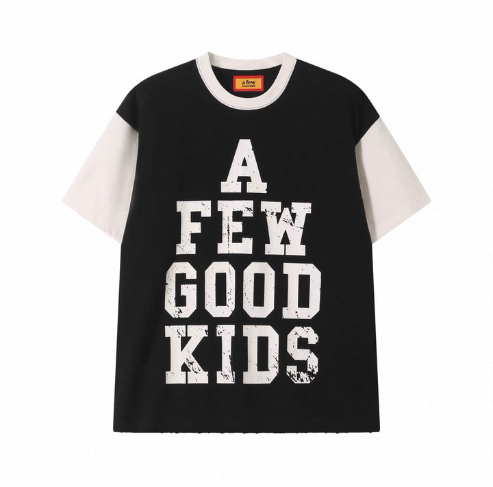 (AFGK) "Retro Color-Block Tee"