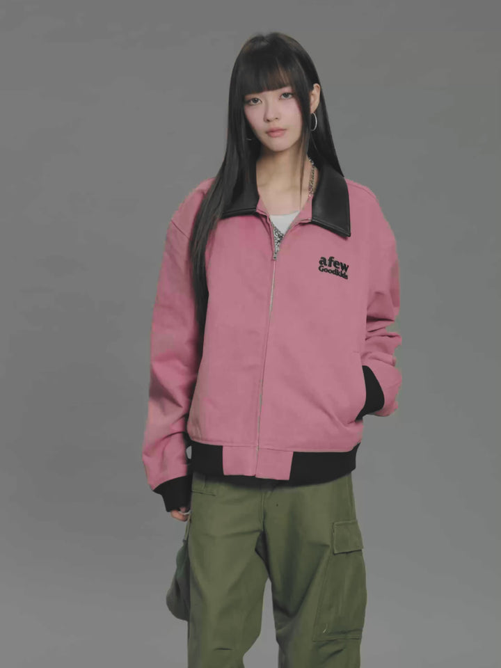 DOCNARE(AFGK) "Leather detroit jacket"