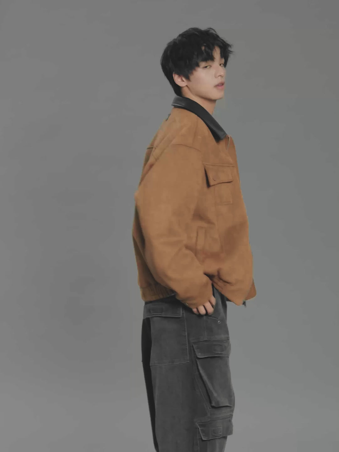 DONCARE(AFGK) "Leather suede jacket"