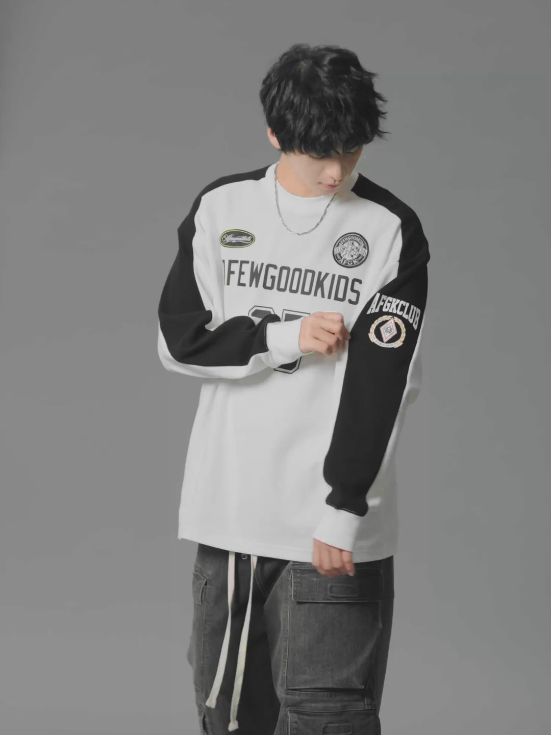 DONCARE(AFGK) "Waffle Panel Sweatshirt"