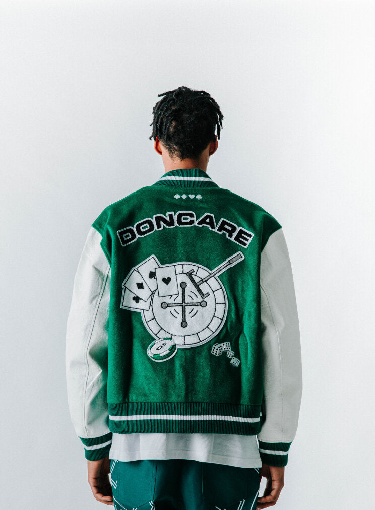 DONCARE (AFGK) "Casino Varsity Jacket" - GREEN